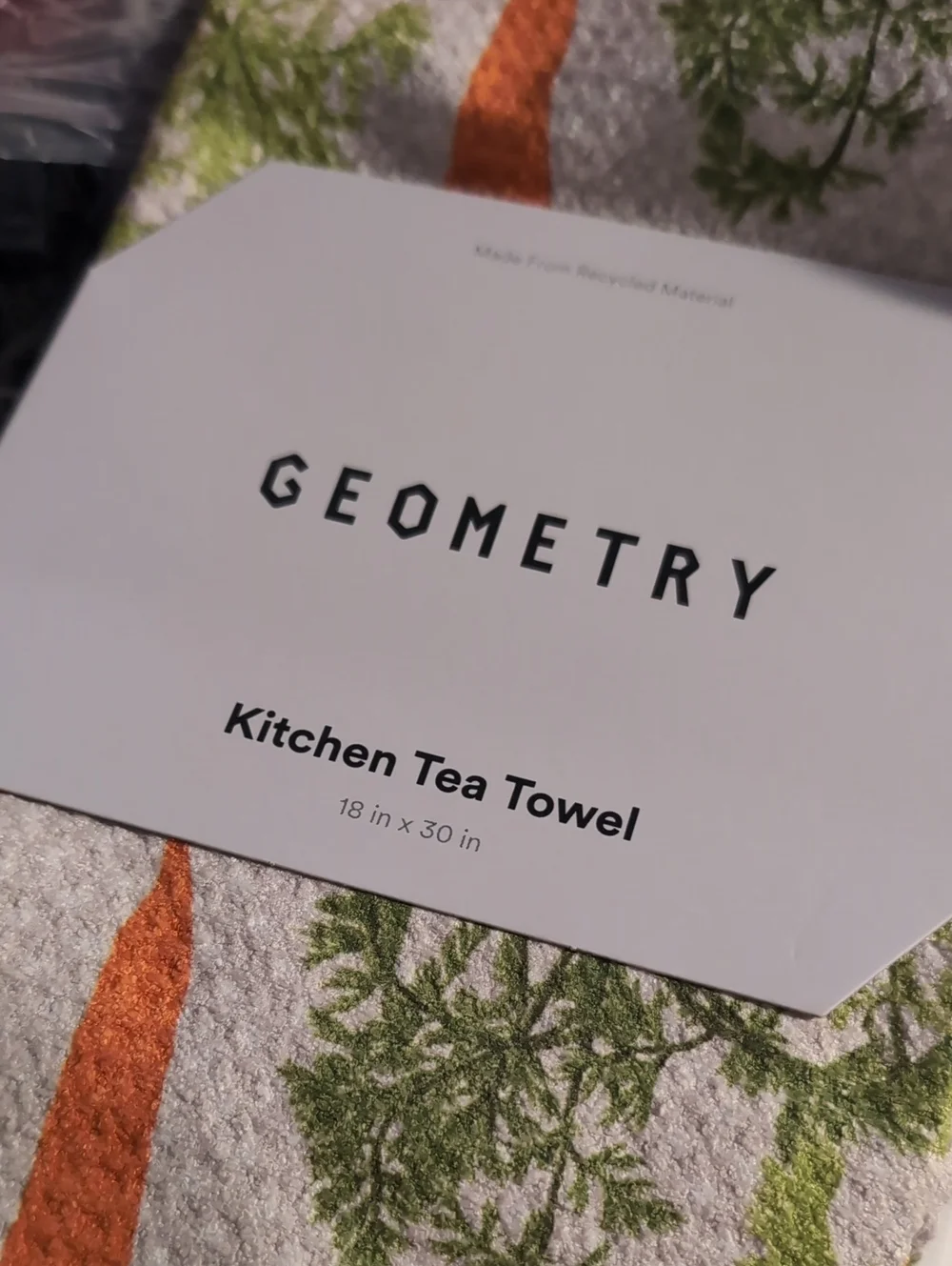 Geometry Happy Carrots Tea Towel- 18